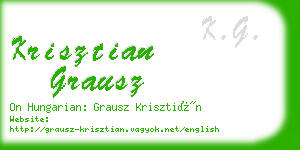 krisztian grausz business card
